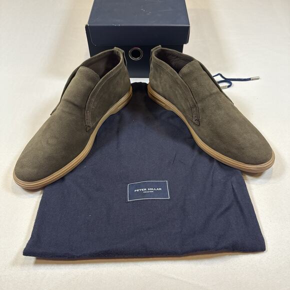 Peter Millar Men\'s Excursionist Chukka Slip On Shoes Size 9 New In Box MSRP $298 main image 4